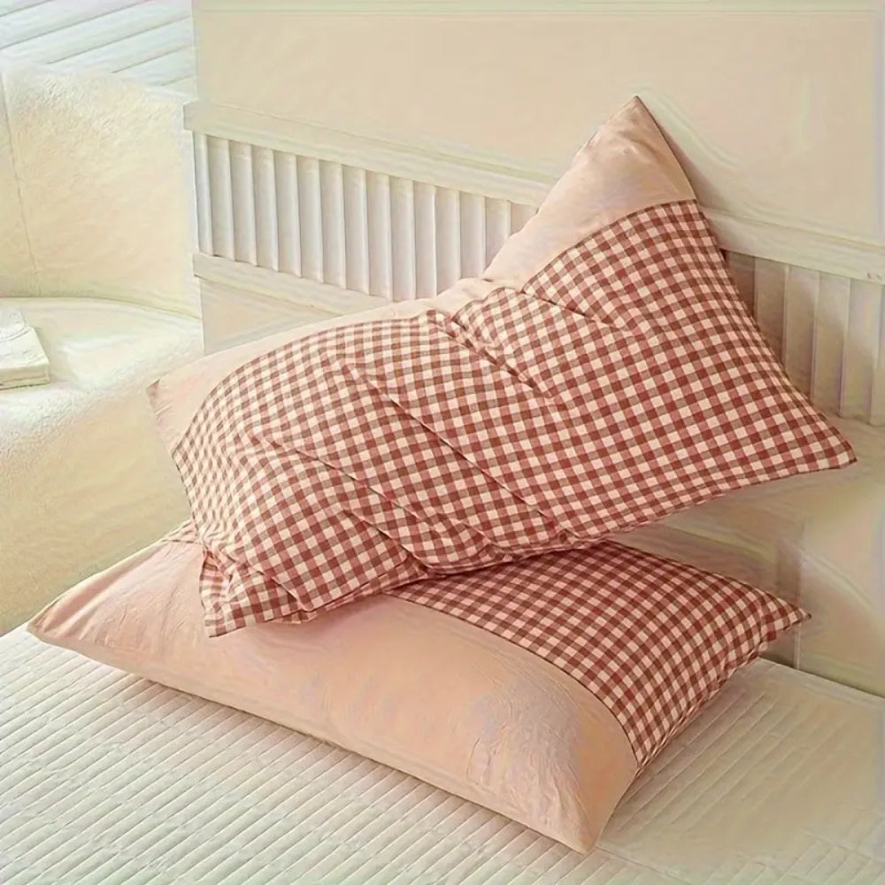 Traditional Plaid Cushion Cover
