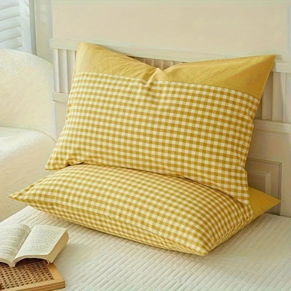 Traditional Plaid Cushion Cover