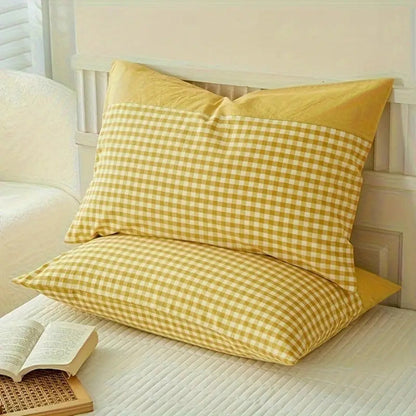 Traditional Plaid Cushion Cover