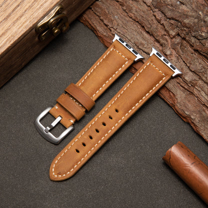 Classic Brown Apple Watch Strap - Iced Pattern