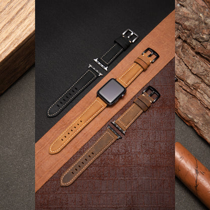 Classic Brown Apple Watch Strap - Iced Pattern