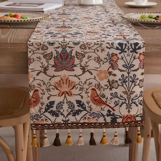 Beautiful Floral Table Runner Decoration - Luxicro
