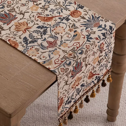 Beautiful Floral Table Runner Decoration