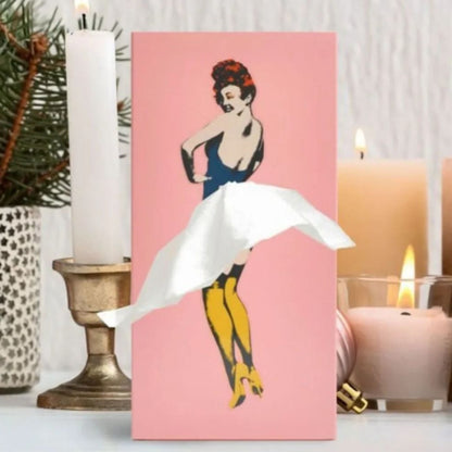 Vibrant Floral Desk Tissue Holder