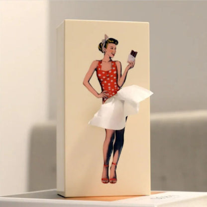 Vibrant Floral Desk Tissue Holder
