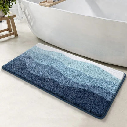 Soft Navy Non-Slip Bath Mat