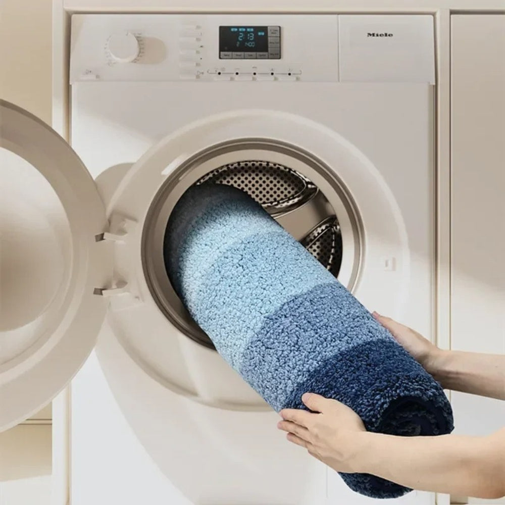 Soft Navy Non-Slip Bath Mat - Luxicro