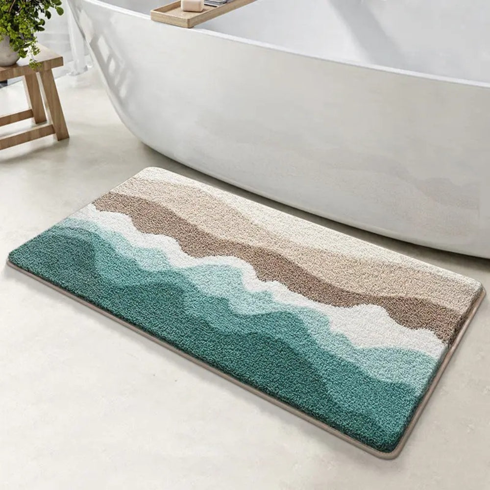 Soft Navy Non-Slip Bath Mat