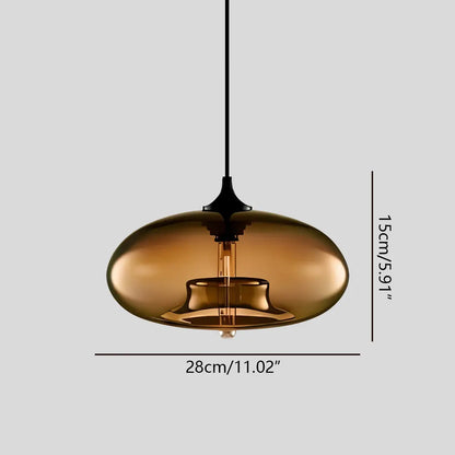 Stylish Hanging Glass Light for Kitchen