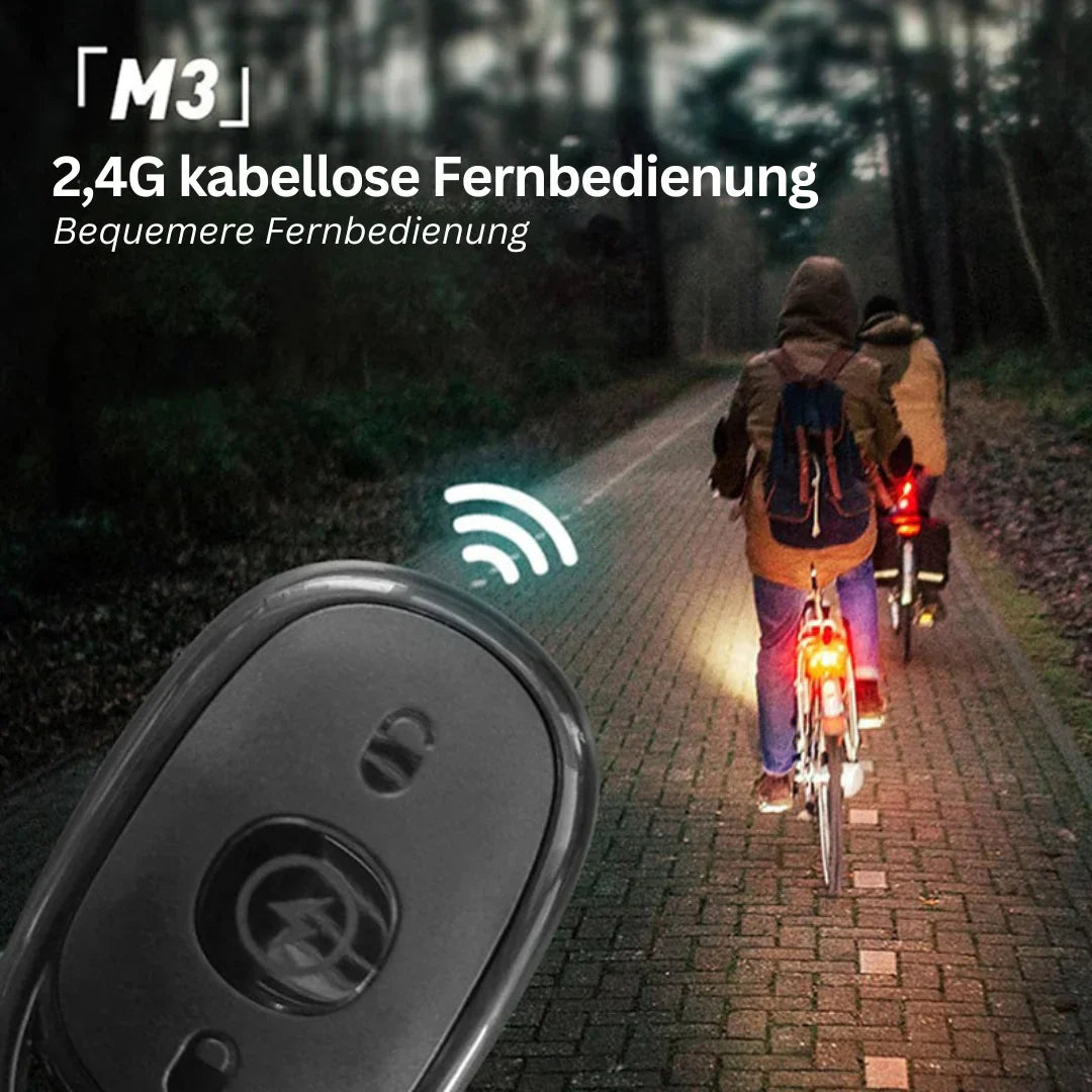 Bright LED Bike Tail Light with Wireless Remote Control