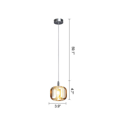 Vibrant Glass Drop Chandelier Lighting