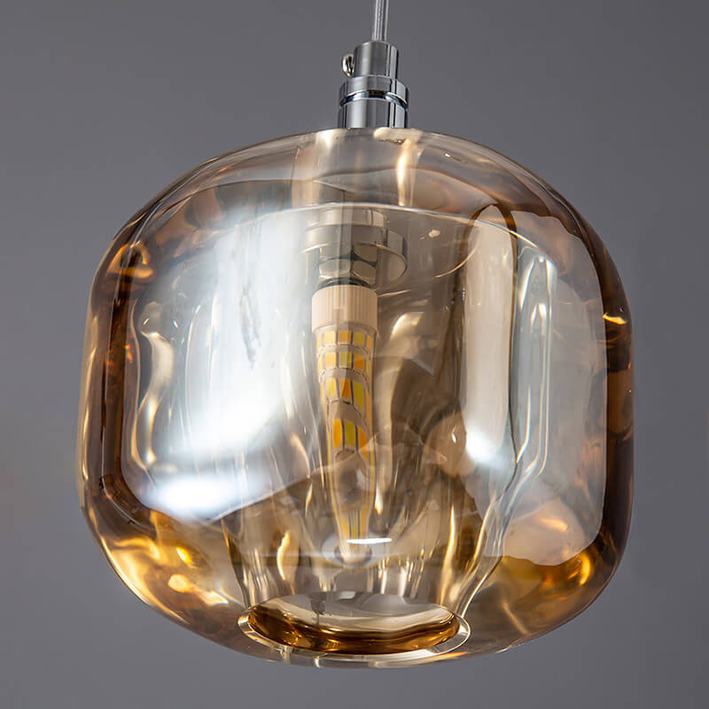 Vibrant Glass Drop Chandelier Lighting
