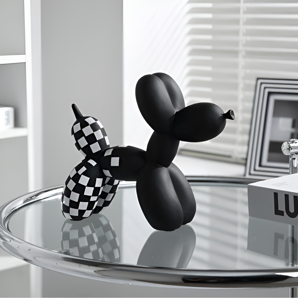 Vibrant Fun Dog Figurine Home Decoration - Luxicro