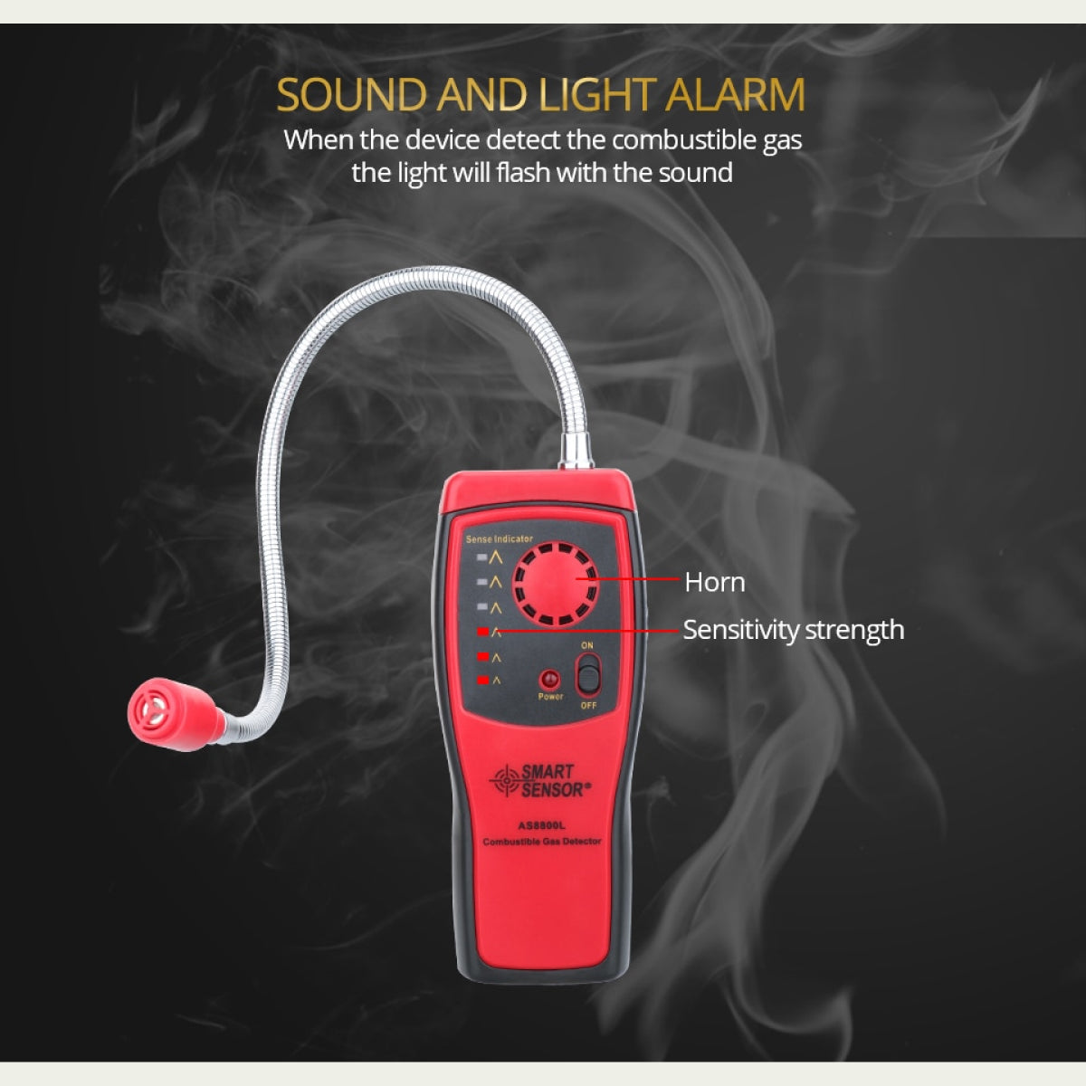 Accurate Gas Leak Detector with Audible Alert