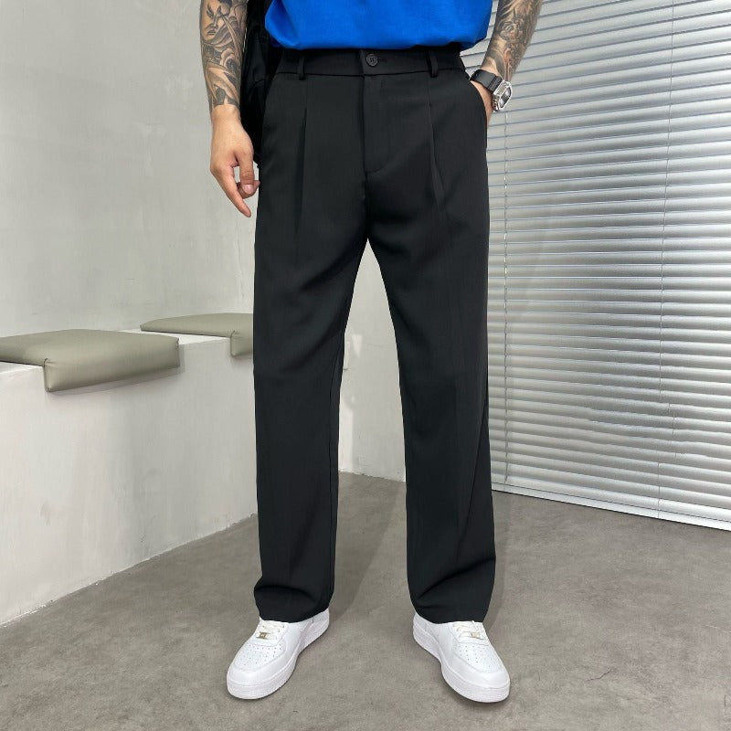 Relaxed Fit Men's Casual Trousers - Luxicro