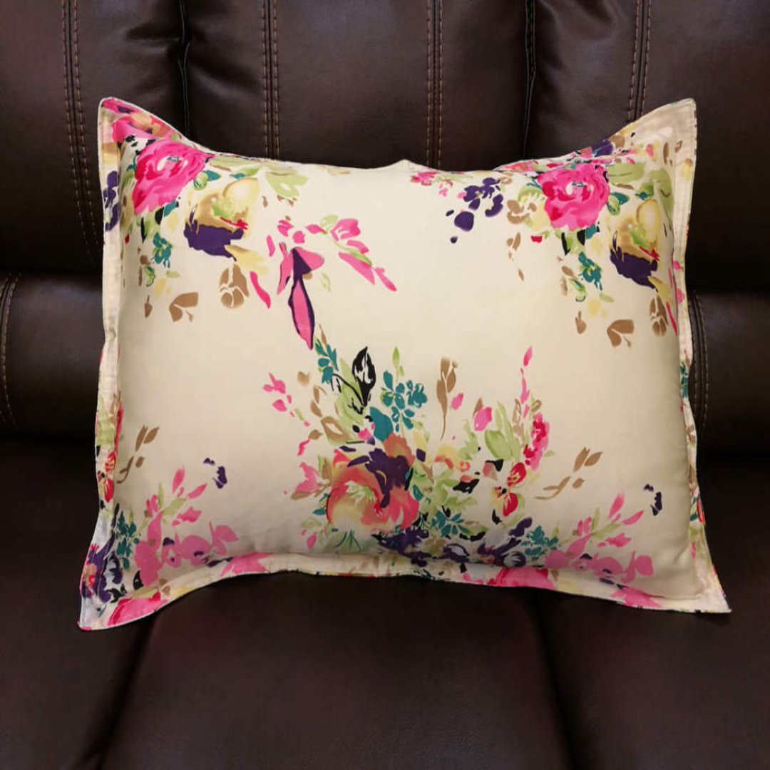 Colorful Soft Silk Throw Pillow Covers - Luxicro