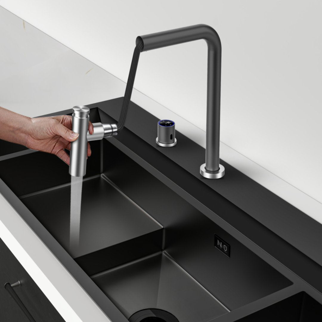 Modern Sleek Kitchen Faucet Sink Tap - Luxicro