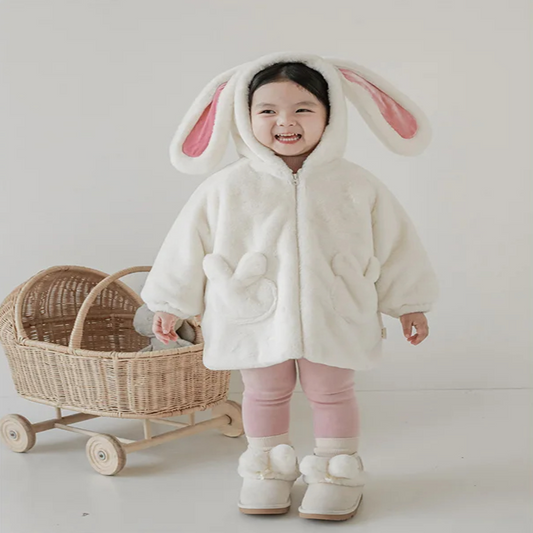 Cozy Kids Bunny Hooded Jacket - Luxicro
