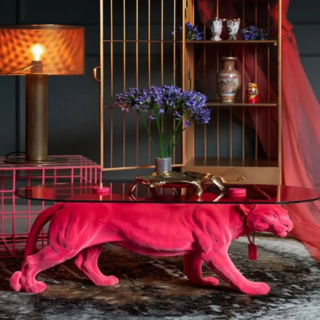 Rustic Wooden Animal Side Table - Luxicro