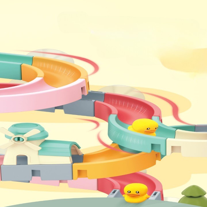 Bright Plastic Stackable Duck Bathtime Toys