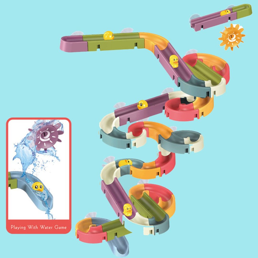 Bright Plastic Stackable Duck Bathtime Toys