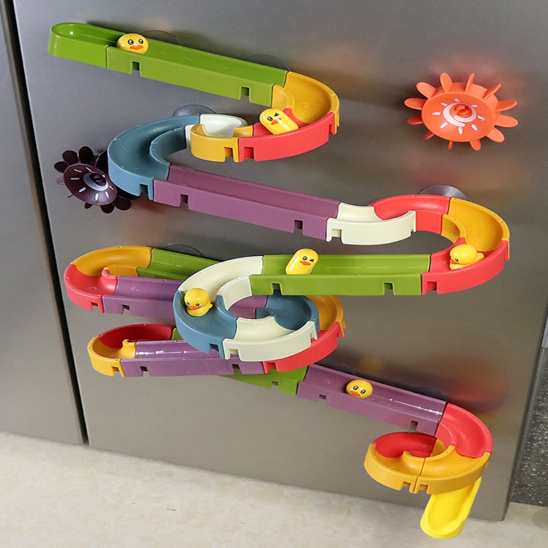 Bright Plastic Stackable Duck Bathtime Toys