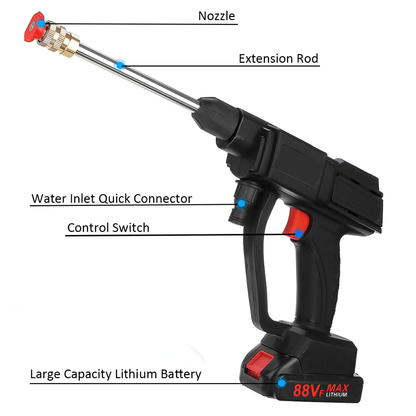 Portable Power Washer with Rechargeable Batteries