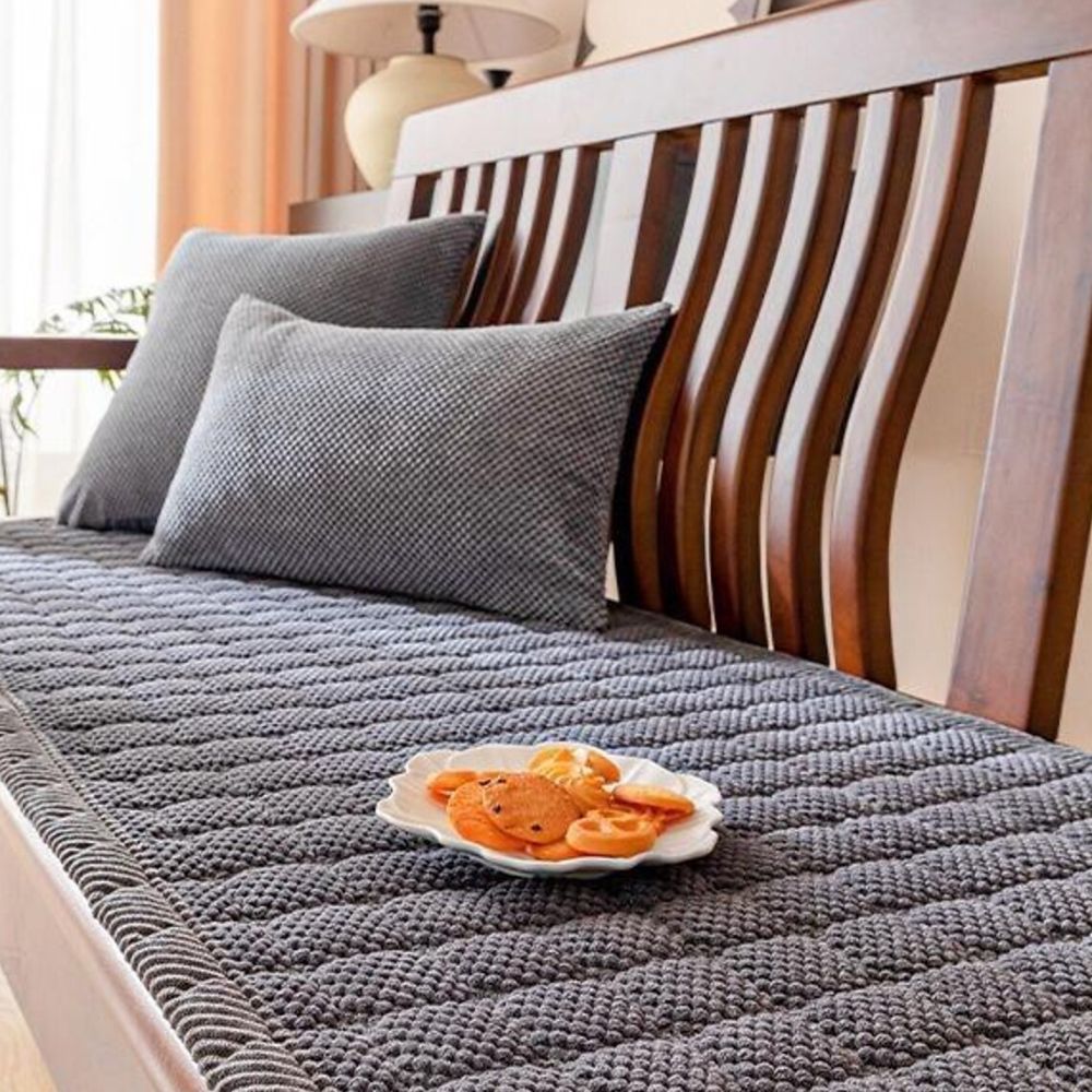 Plush Velvet Couch Slipcover