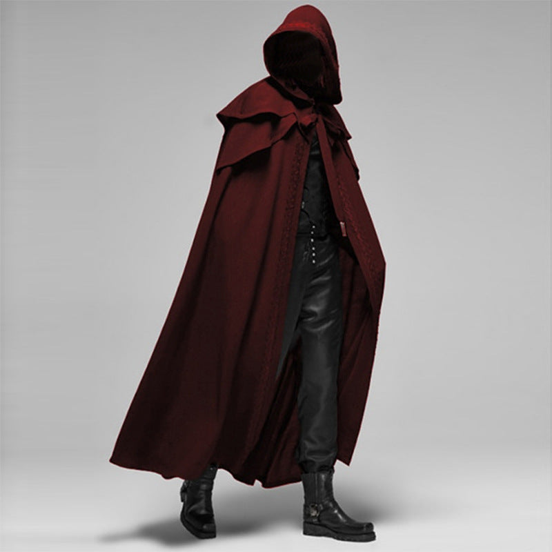 Dark Gothic Full Length Cape Coat