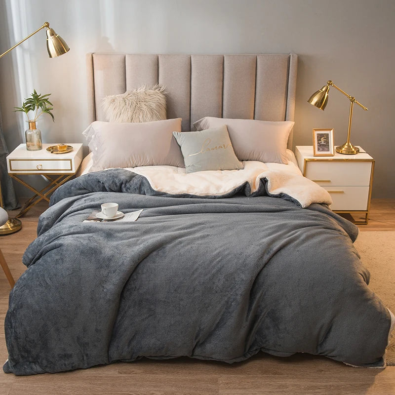 Cozy Fleece Double Sided Throw Blanket