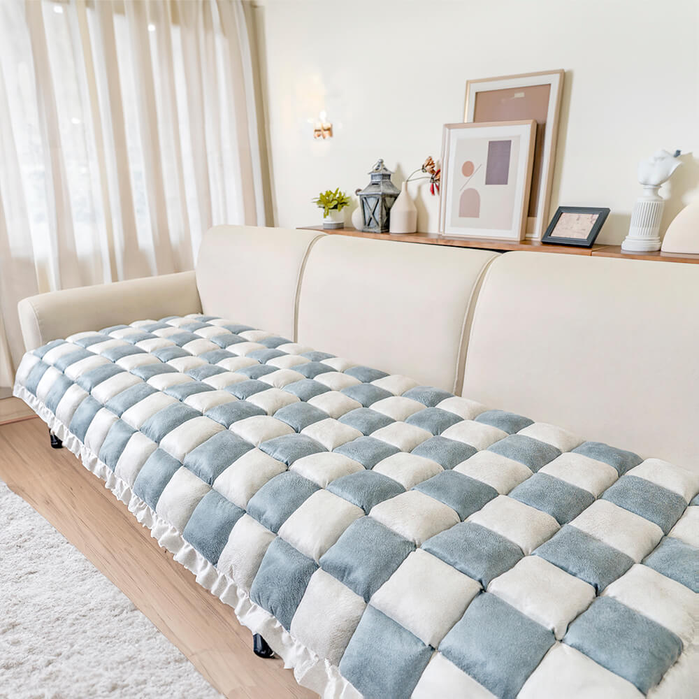 Soft Plush Pet Bed Fleece Dog Sofa Cover