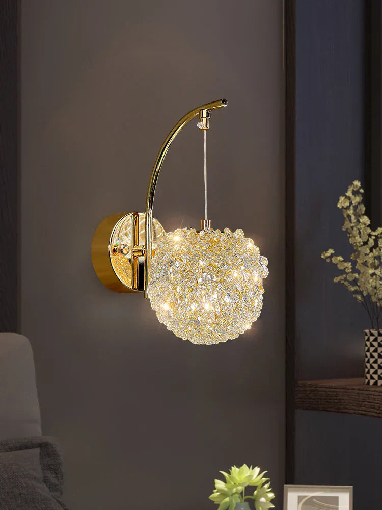 Elegant Crystal Wall Light Fixture