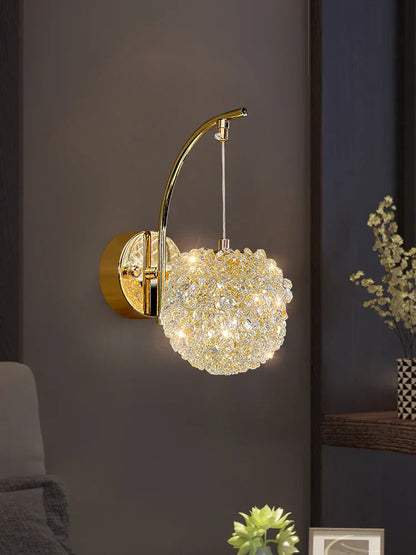 Elegant Crystal Wall Light Fixture