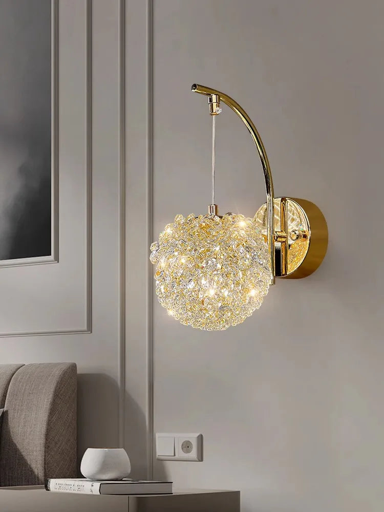 Elegant Crystal Wall Light Fixture - Luxicro