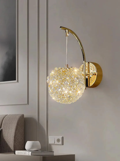 Elegant Crystal Wall Light Fixture - Luxicro
