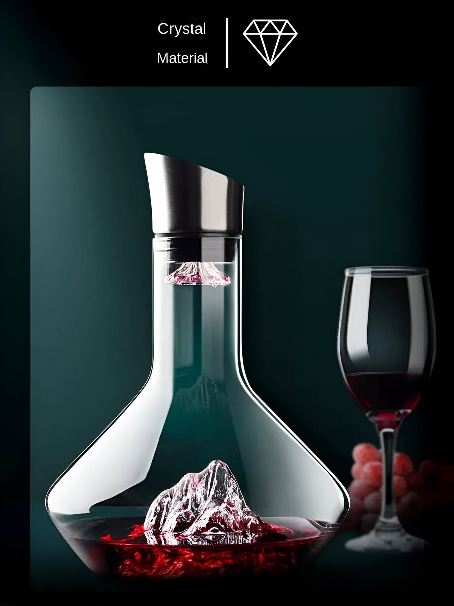 Large Glass Wine Decanter Pitcher