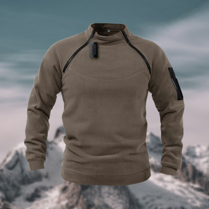 Warm Men's Fleece Sweatshirt - Heavy Duty Zip Top