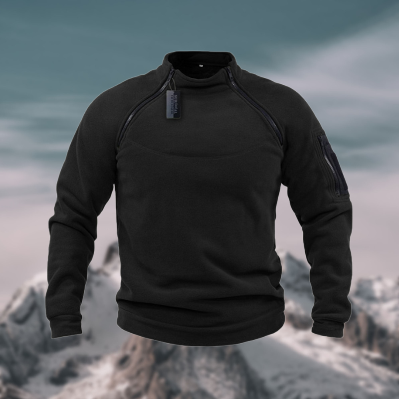 Warm Men's Fleece Sweatshirt - Heavy Duty Zip Top
