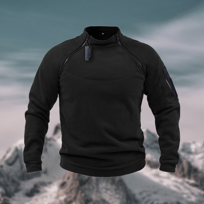 Warm Men's Fleece Sweatshirt - Heavy Duty Zip Top