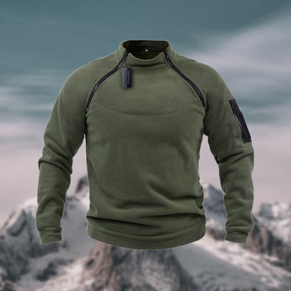 Warm Men's Fleece Sweatshirt - Heavy Duty Zip Top