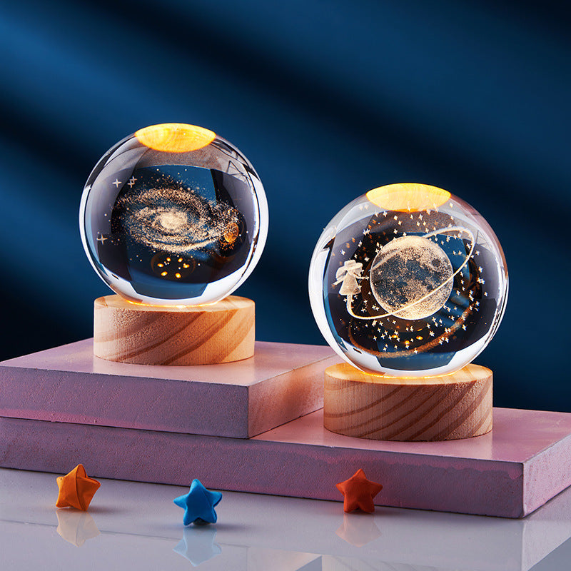 Vibrant Starry Night LED Lamp with Galaxy Effect - Luxicro