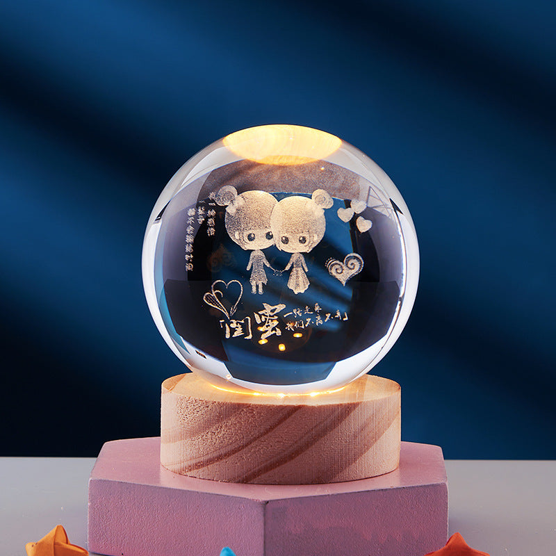 Vibrant Starry Night LED Lamp with Galaxy Effect