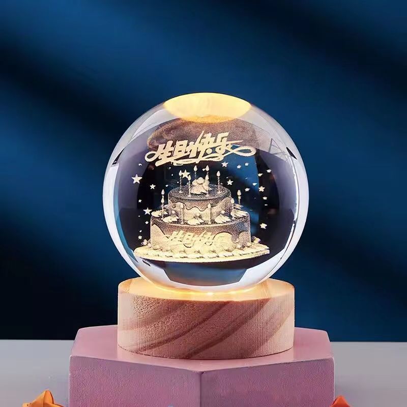 Vibrant Starry Night LED Lamp with Galaxy Effect