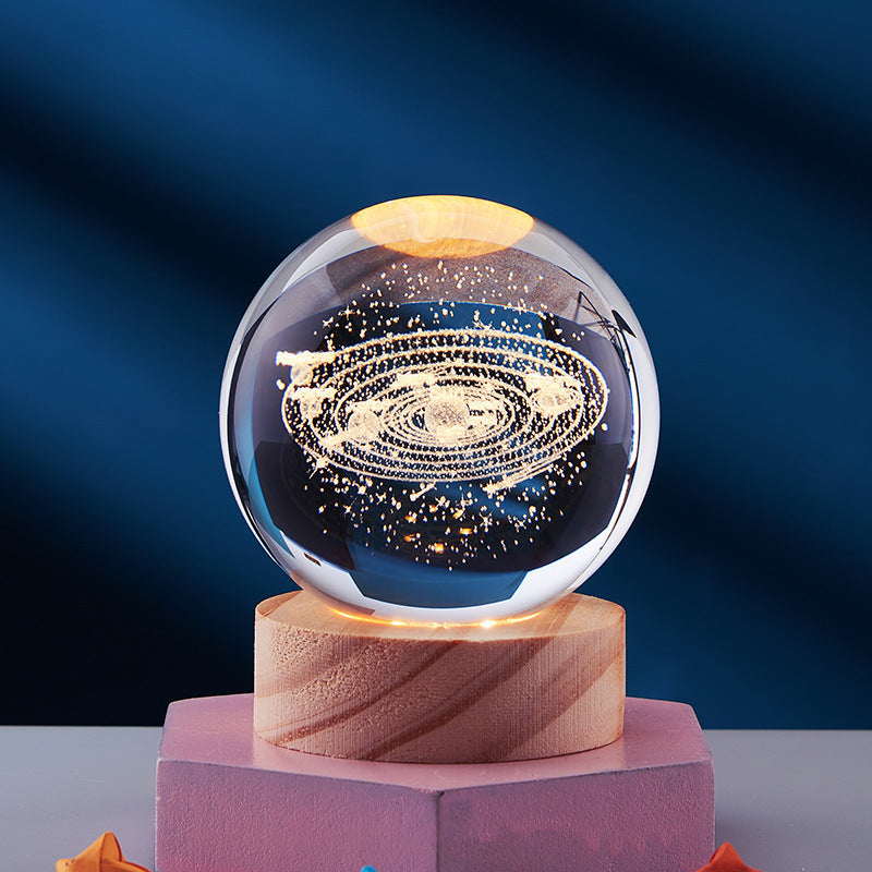 Vibrant Starry Night LED Lamp with Galaxy Effect