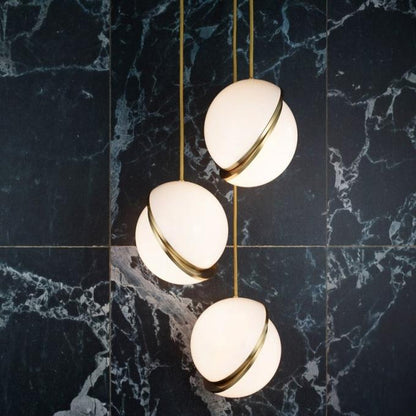 Beautiful Round Glass Pendant Light