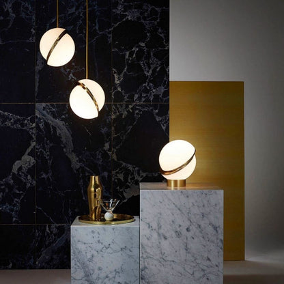 Beautiful Round Glass Pendant Light