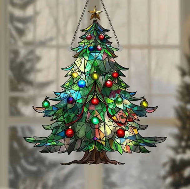 Sparkling Glass Xmas Tree Ornament - Luxicro