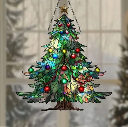 Sparkling Glass Xmas Tree Ornament - Luxicro