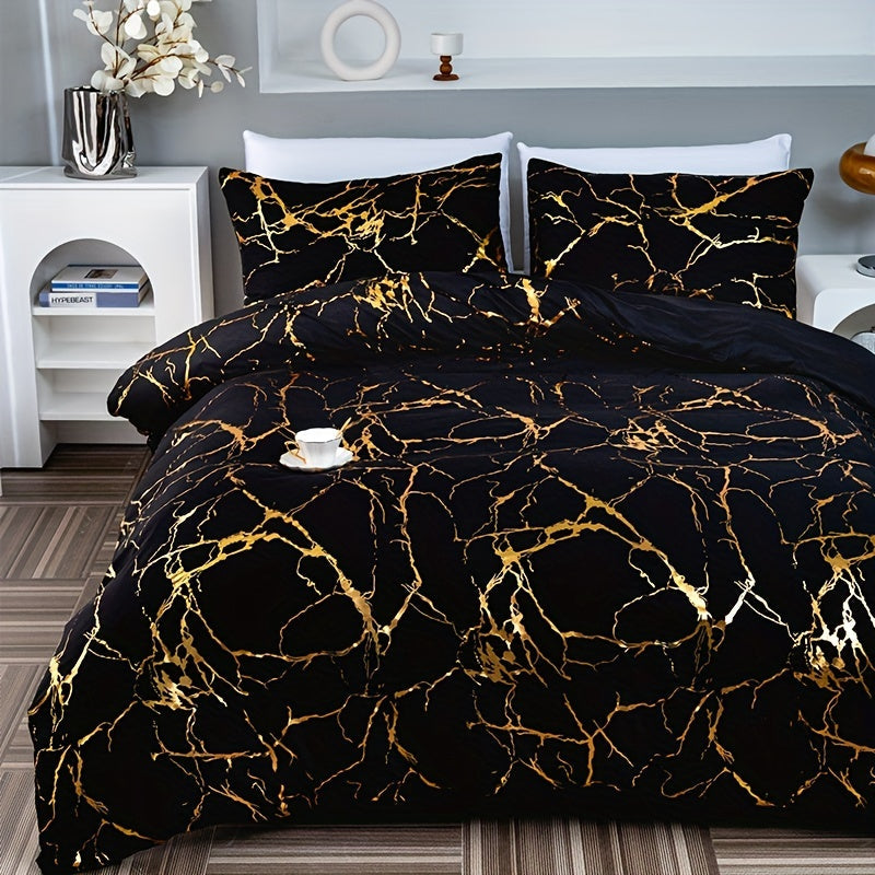 Luxurious Stone Print Comforter Cover
