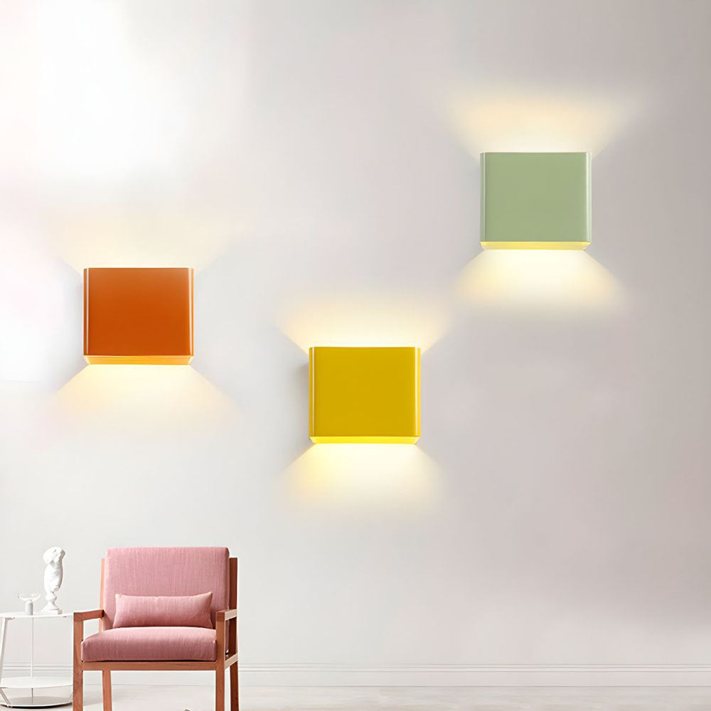 Contemporary White LED Wall Sconce Light